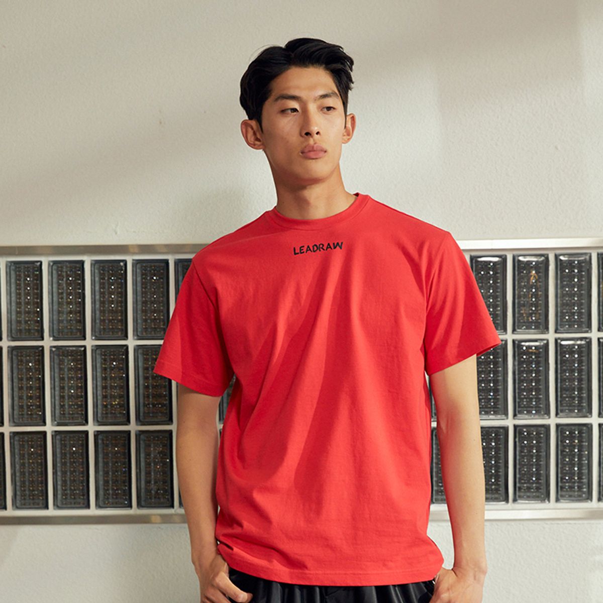 리드로(LEADRAW) 타임 반팔티셔츠 _ 레드