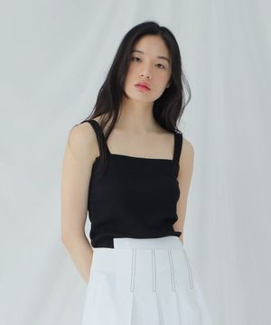 RIBBED SLEEVELESS TOP / 6COLORS