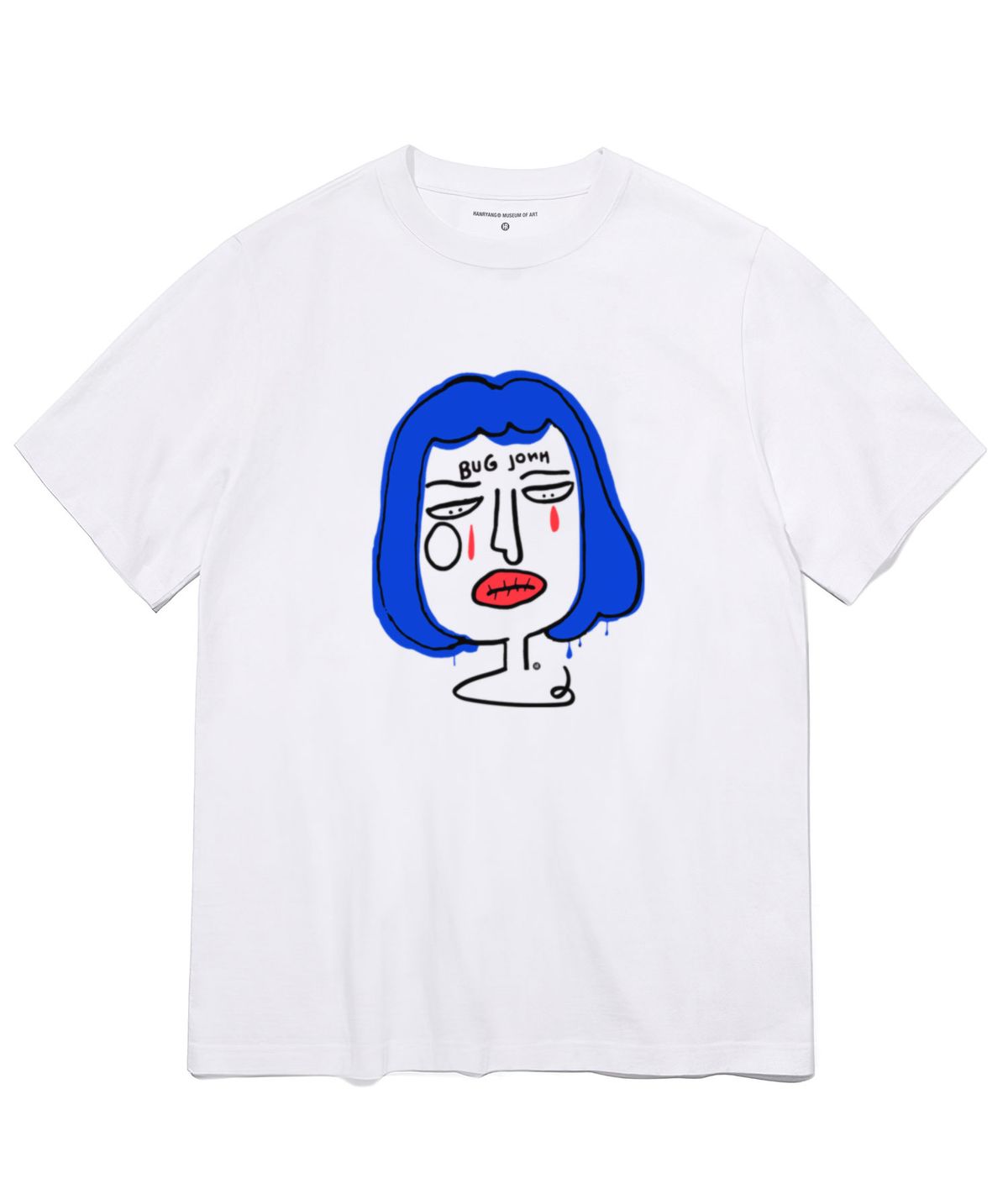 한량 컬렉티브(HANRYANG COLLECTIVE) HR®  0010 bug short sleeved tshirt white 반팔