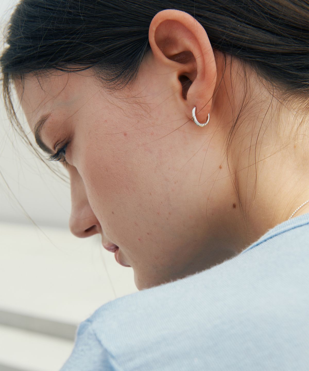 베흐트(VERTE) [925 silver] Deux.silver.131 / basic earring (2 size)