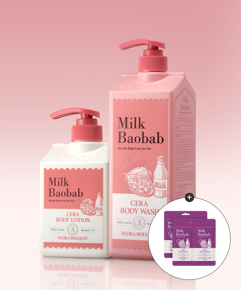 [6종향] 세라 바디워시 1200ml + 바디로션 600ml (듀얼 파우치 증정)