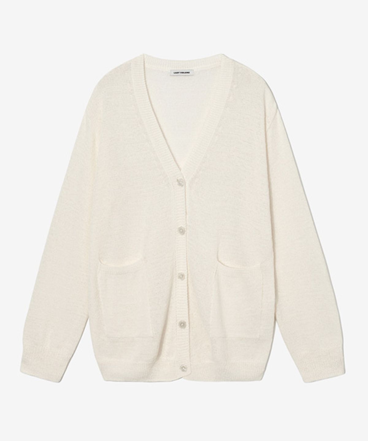 레이디 볼륨(LADY VOLUME) SUMMER LINEN CARDIGAN_IVORY