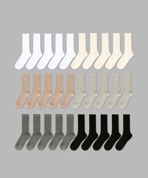 [5PACK] 1507 우먼스 모노 슬림 하이 립삭스 - 스노우화이트/크림/밀크브라운/그레이/챠콜/블랙