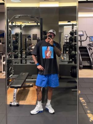 포켓 나일론 카고 팬츠_블루