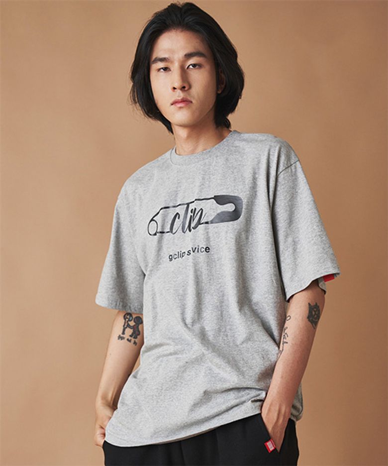 클립클립 오버핏 반팔 티셔츠