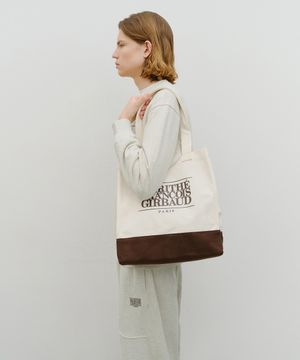 CLASSIC LOGO BIG SHOPPER BAG natural