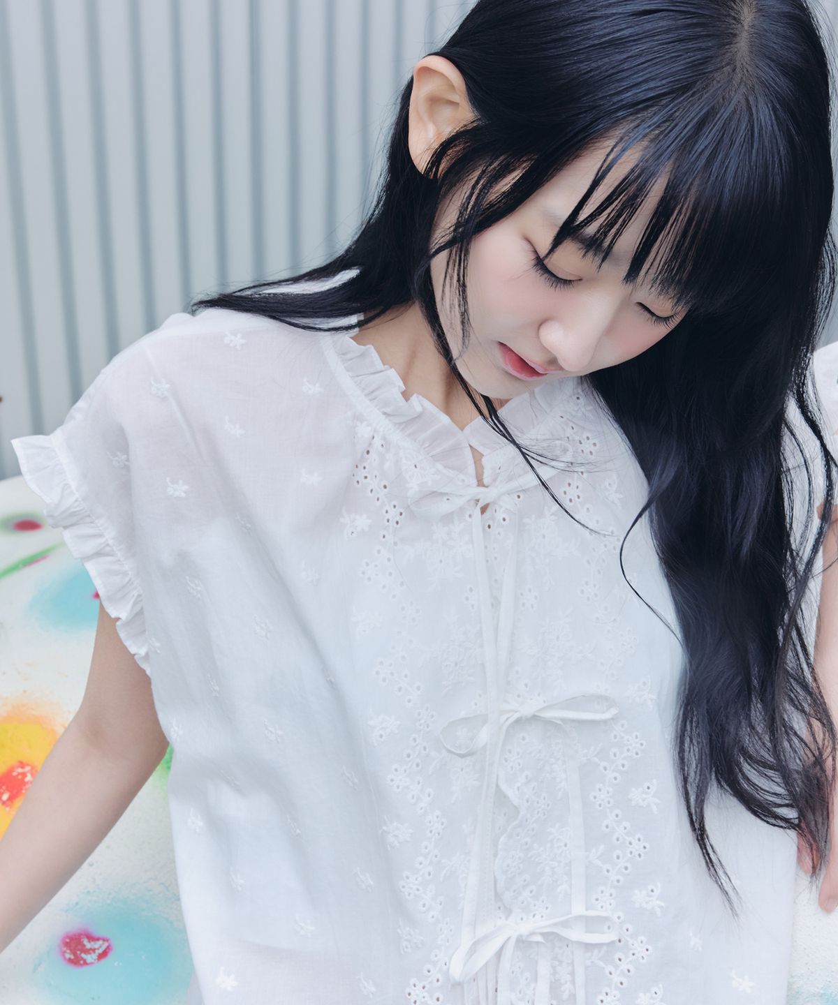 셀리테일즈(CELITAILS) SCALLOP FRILL BLOUSE_WHITE