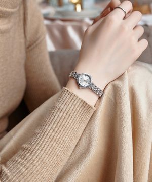 JA-770 미니 원형 여성메탈시계