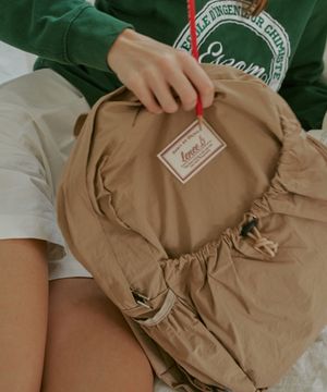 스트링백팩 베이지