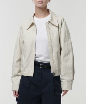 우먼즈 코튼 블루종 재킷 [크림]