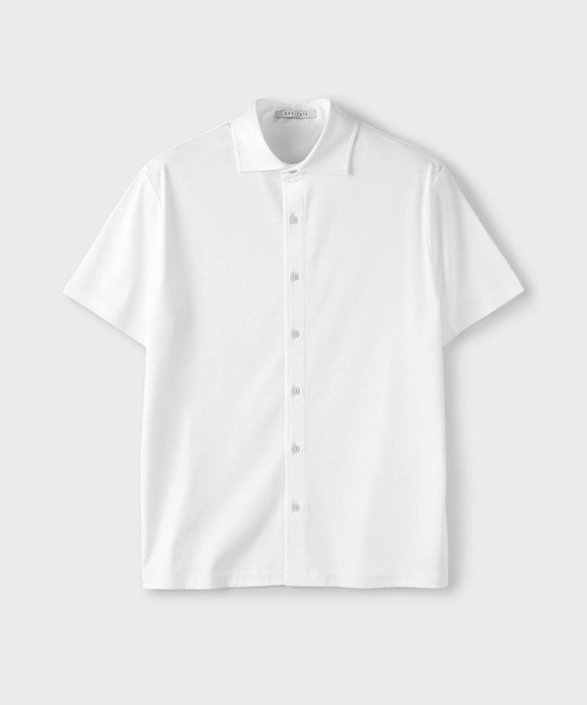 빠니깔레(PANICALE) 화이트 면실켓 반소매 셔츠