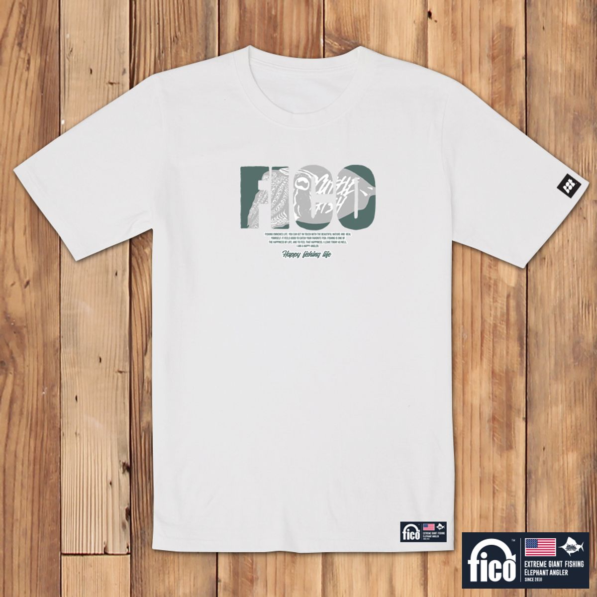 돌돌(DOLDOL) FICO_tshirts-194 익스트림 낚시 브랜드 피코 시즌2 캐릭터 그래픽 디자인 티셔츠