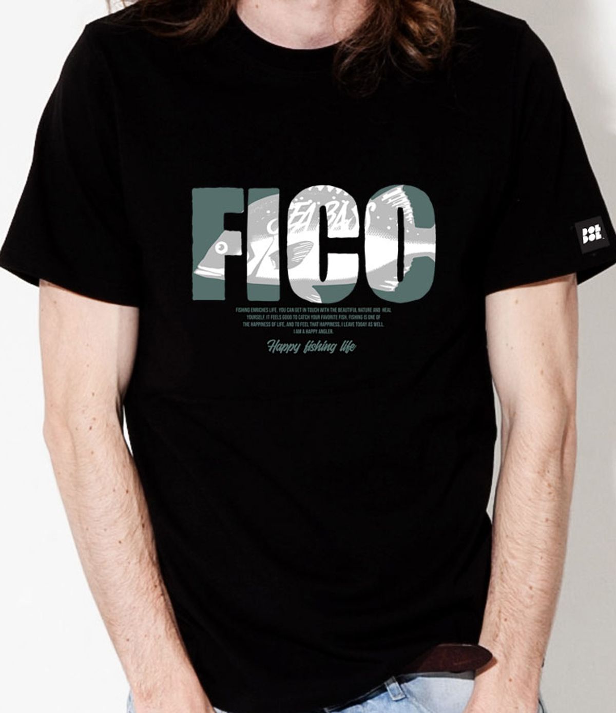 돌돌(DOLDOL) FICO_tshirts-196 익스트림 낚시 브랜드 피코 시즌2 캐릭터 그래픽 디자인 티셔츠