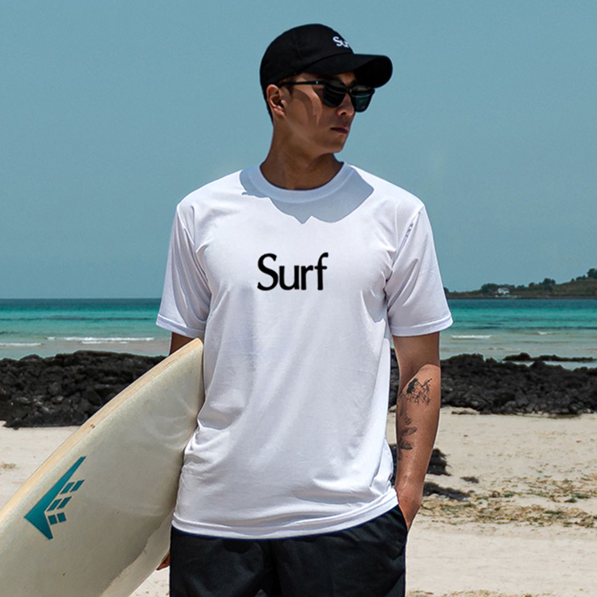 플래닛서프(PLANETSURF) 남성 반팔 래쉬가드 PS026WUMT