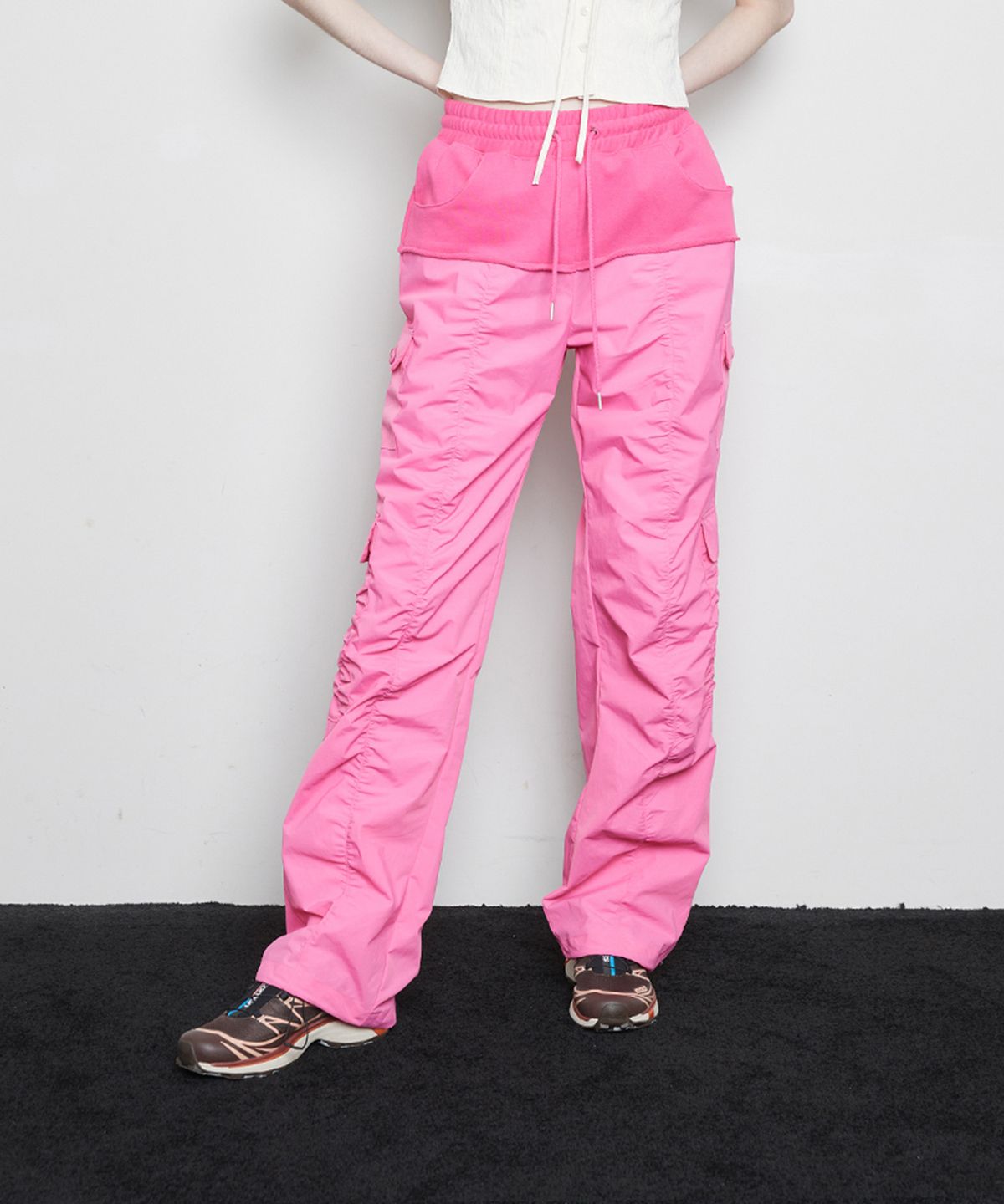 라티젠(LARTIGENT) L3 SHIRRING PANTS(PINK)