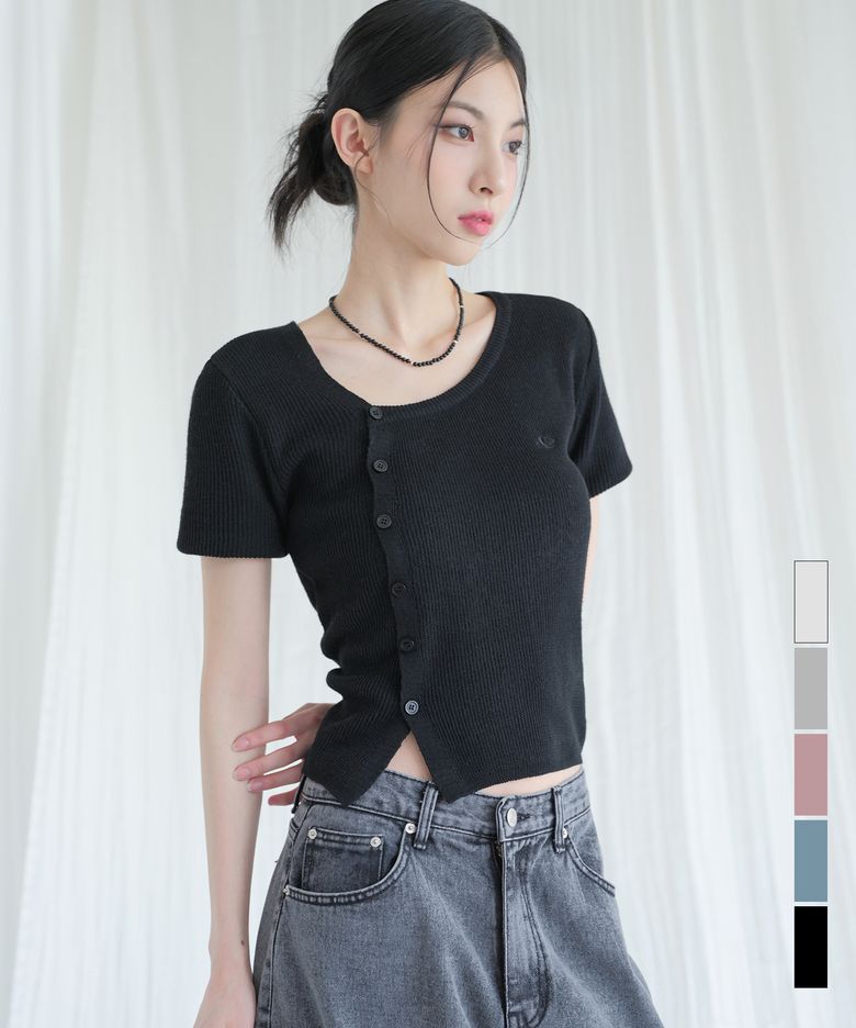 Becky Short-Sleeve Knit - 5COL