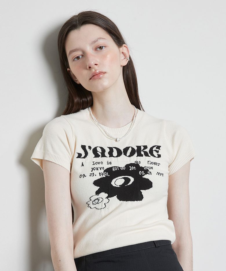 L3 JADORE FLOWER KNIT(BEIGE)