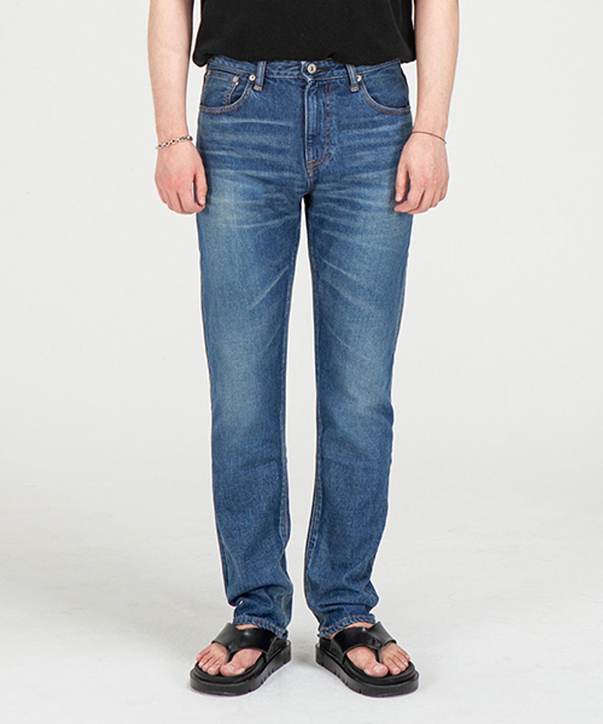 브랜디드(BRANDED) 71008 JAPANBLUE COLLECTION SELVEDGE JEANS [MIDDLE BLUE]