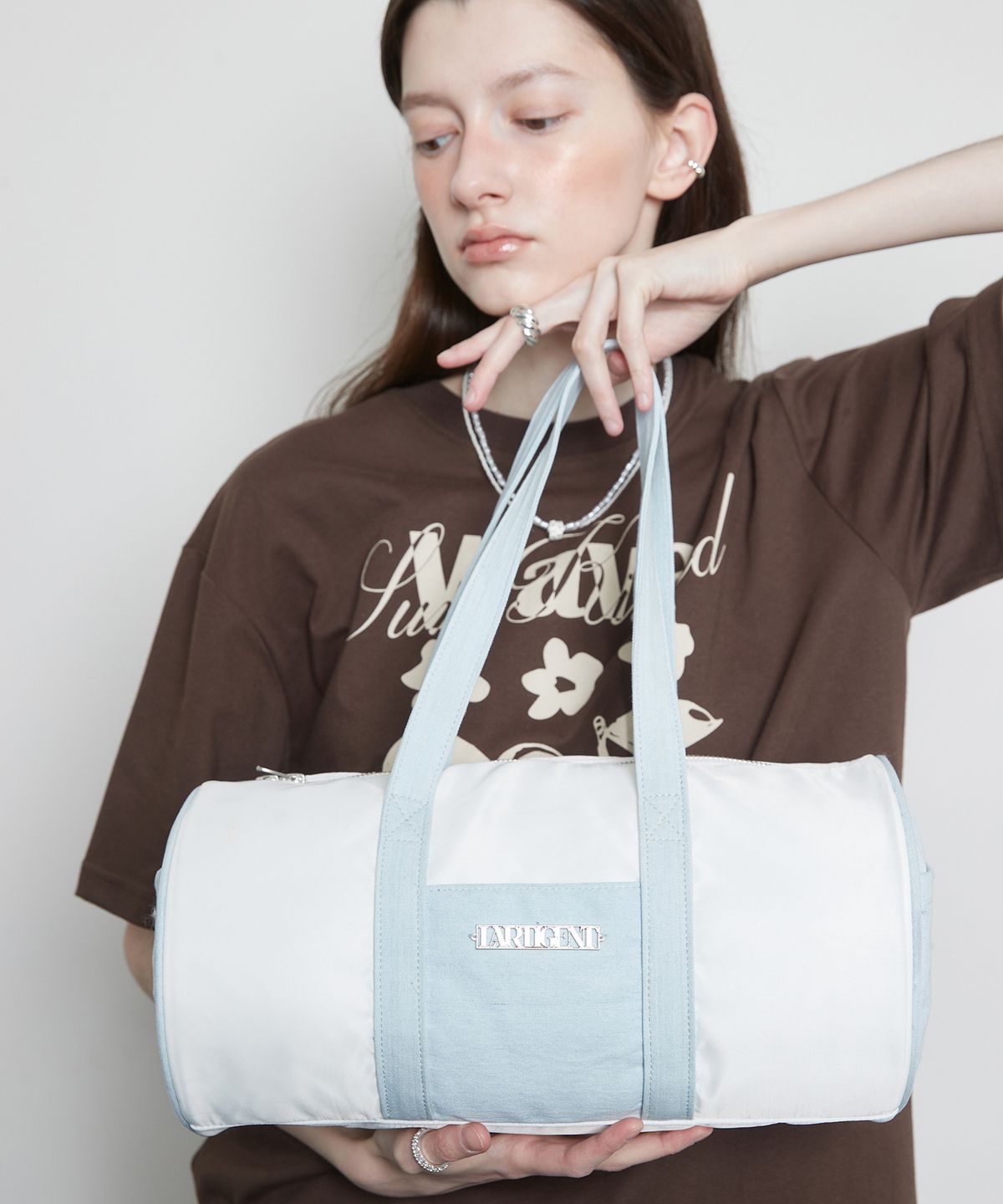 라티젠(LARTIGENT) L3 NYLON BAG(WHITE)