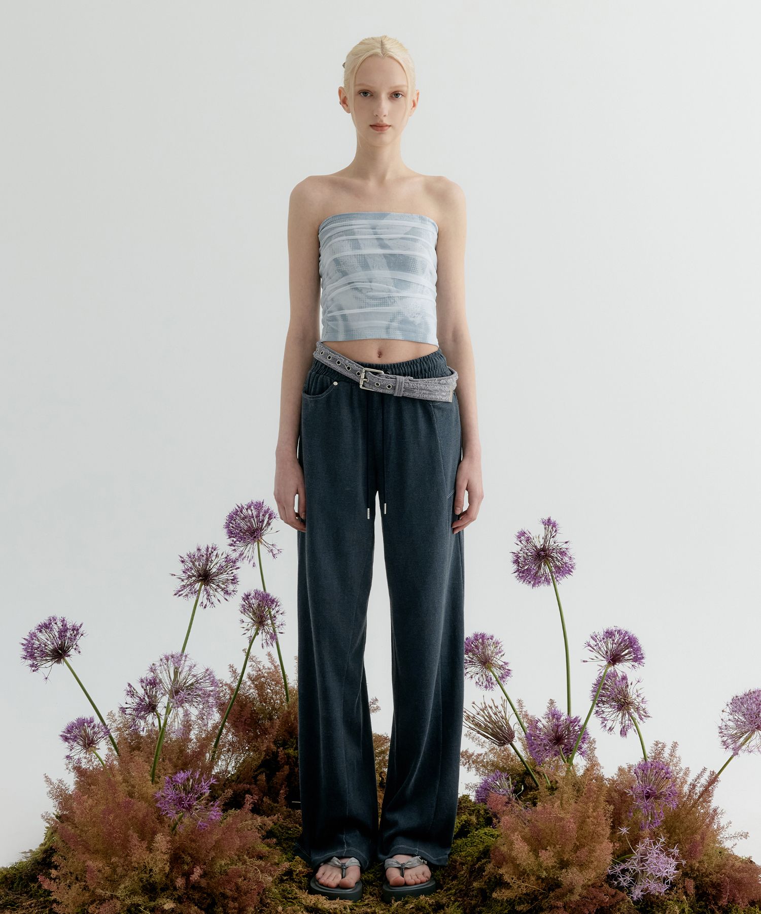 ★送料・関税込★YUSE★HOT FIX POINT WIDE TRACK PANTS★ ☆送料・関税込☆YUSE☆HOT FIX POINT WIDE TRACK PANTS☆