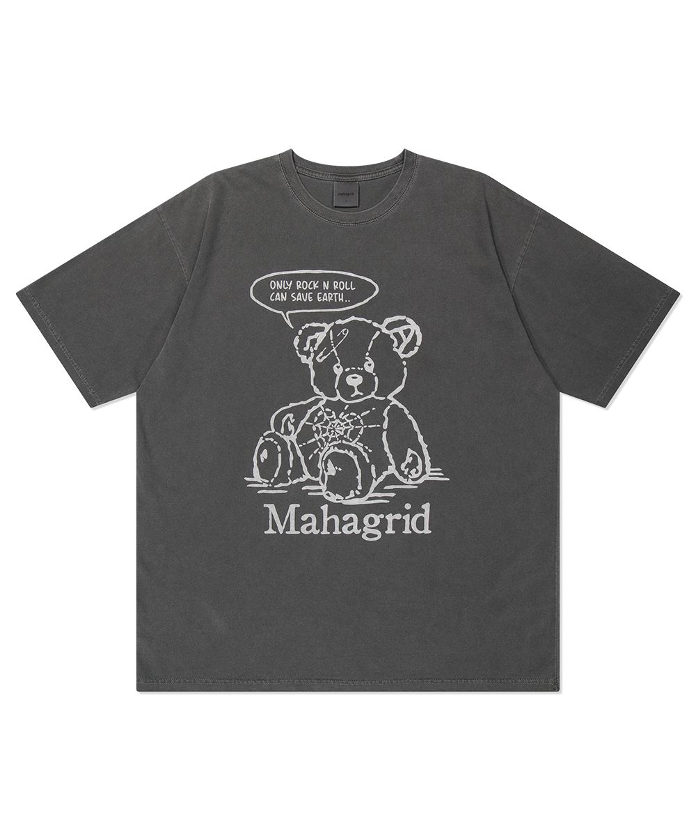【mahagrid】23SS★ PIGMENT ROCK N ROLL BEAR TEE MUSINSA | MAHAGRID PIGMENT ROCK N ROLL BEAR TEE CHARCOAL
