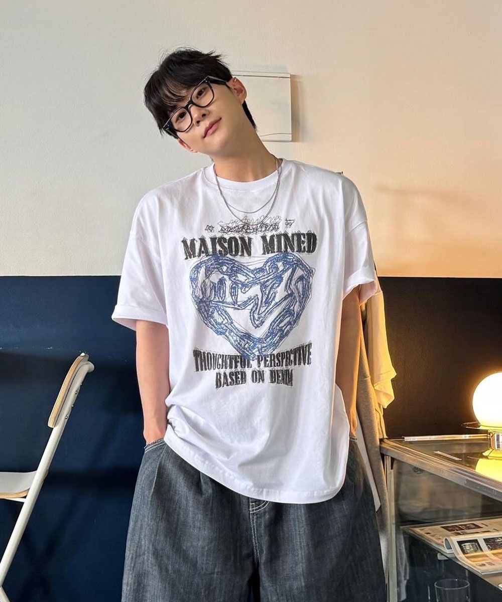 【MAISON MINED】24SS★ GLARE HALF T 메종미네드 RENEWAL STORE - 24SS COLLECTION
