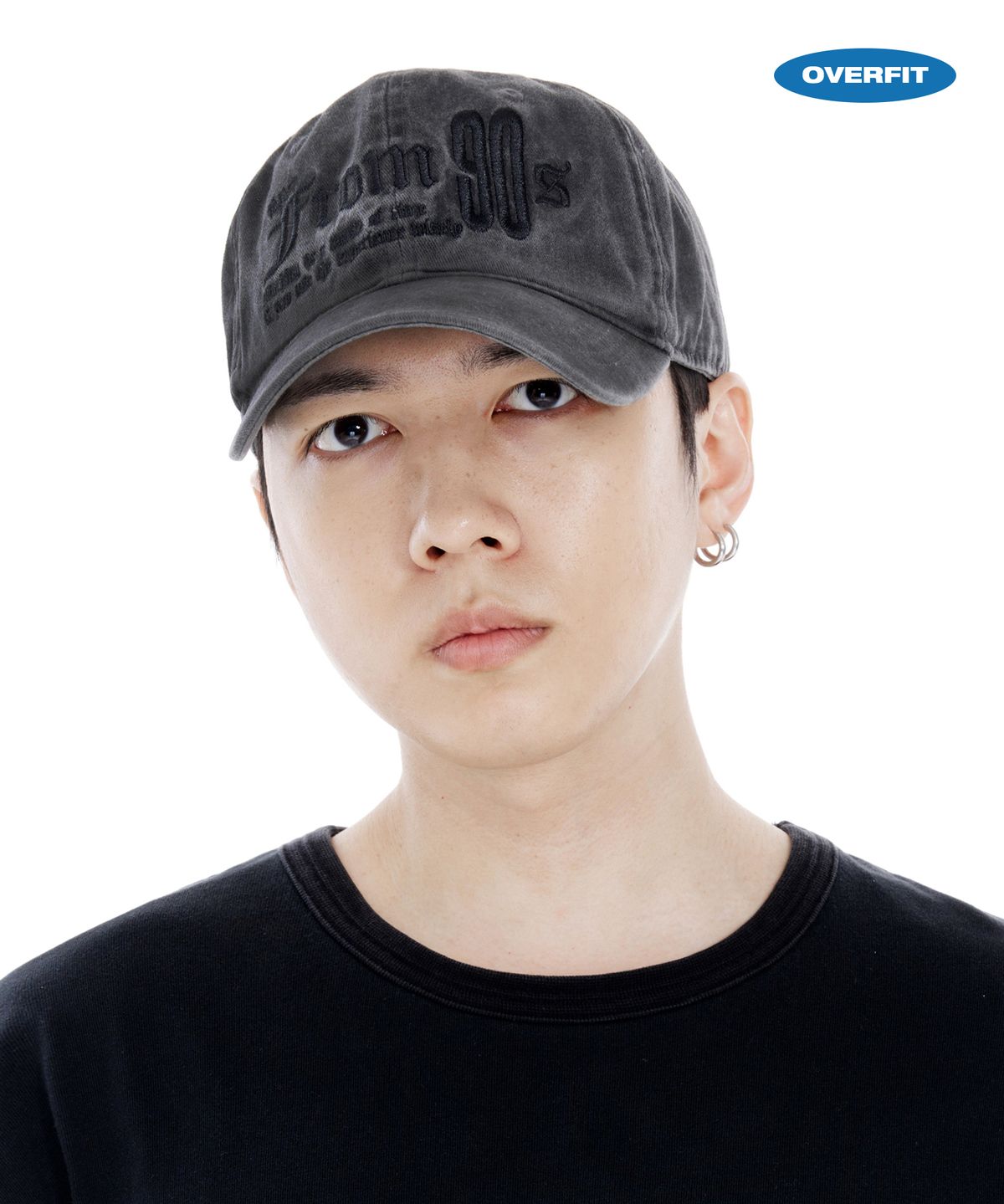 루오에스팩(LUOESPAC) 나인티스 워싱 볼캡 (블랙)
