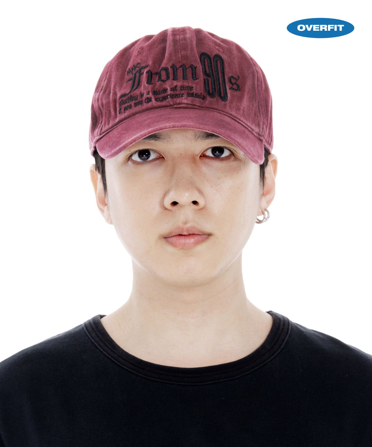 루오에스팩(LUOESPAC) [미누의 코디] 나인티스 워싱 볼캡 (버건디)