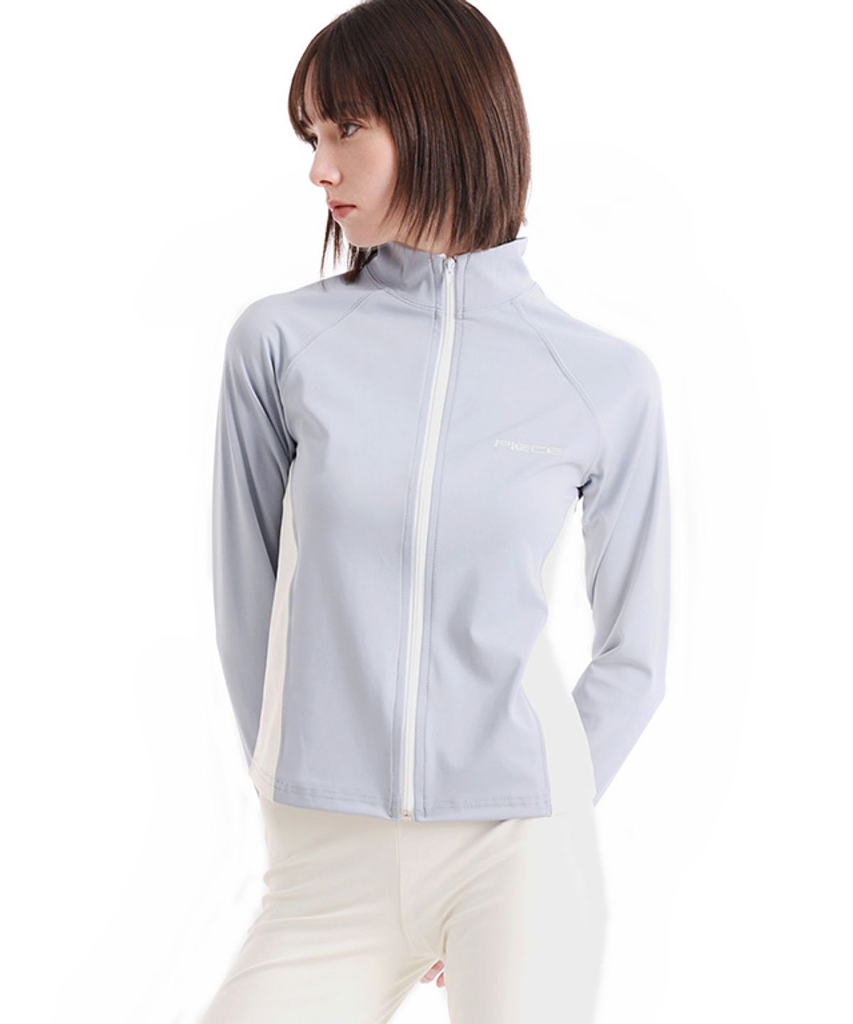 피스메이커(PIECE MAKER) PIECE TEAM TRACK CROP JACKET (GREY)