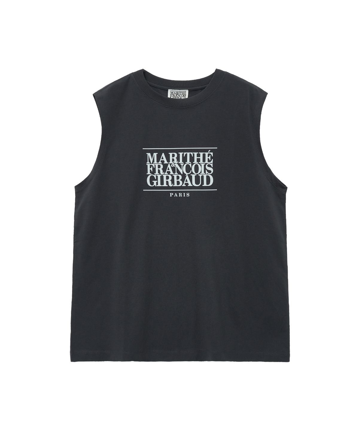 마리떼 프랑소와 저버(MARITHÉ + FRANҪOIS GIRBAUD) CLASSIC LOGO SLEEVELESS charcoal