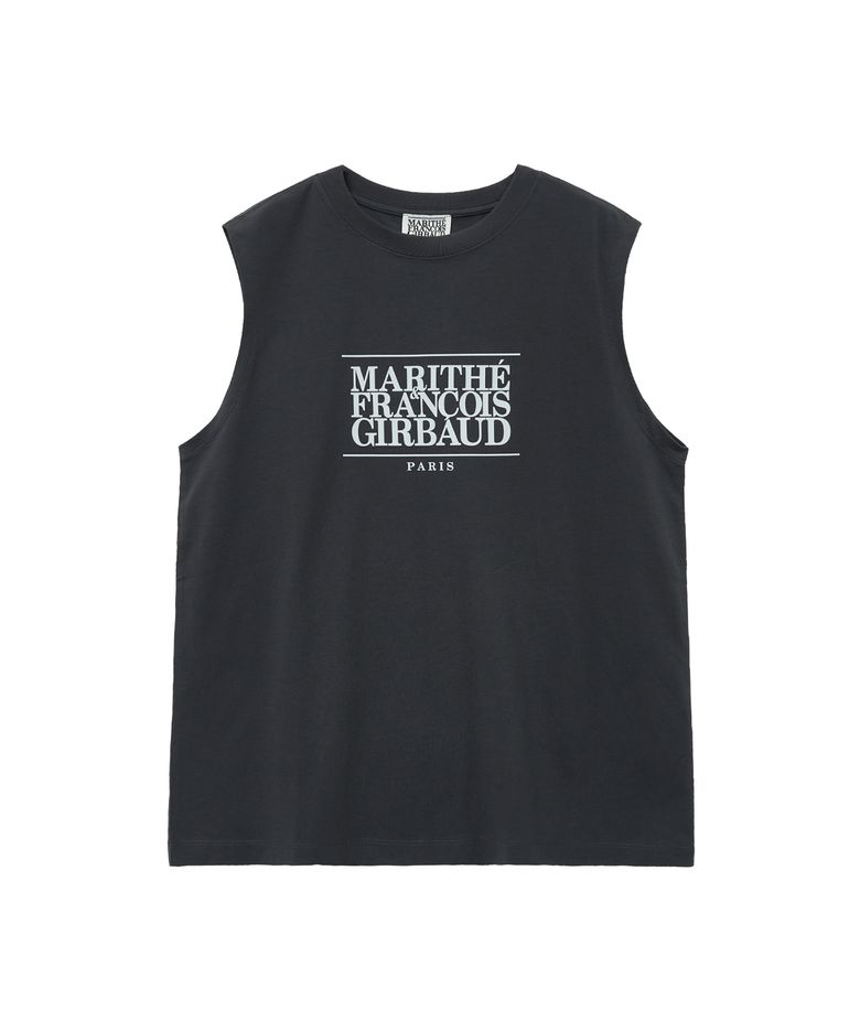 CLASSIC LOGO SLEEVELESS charcoal