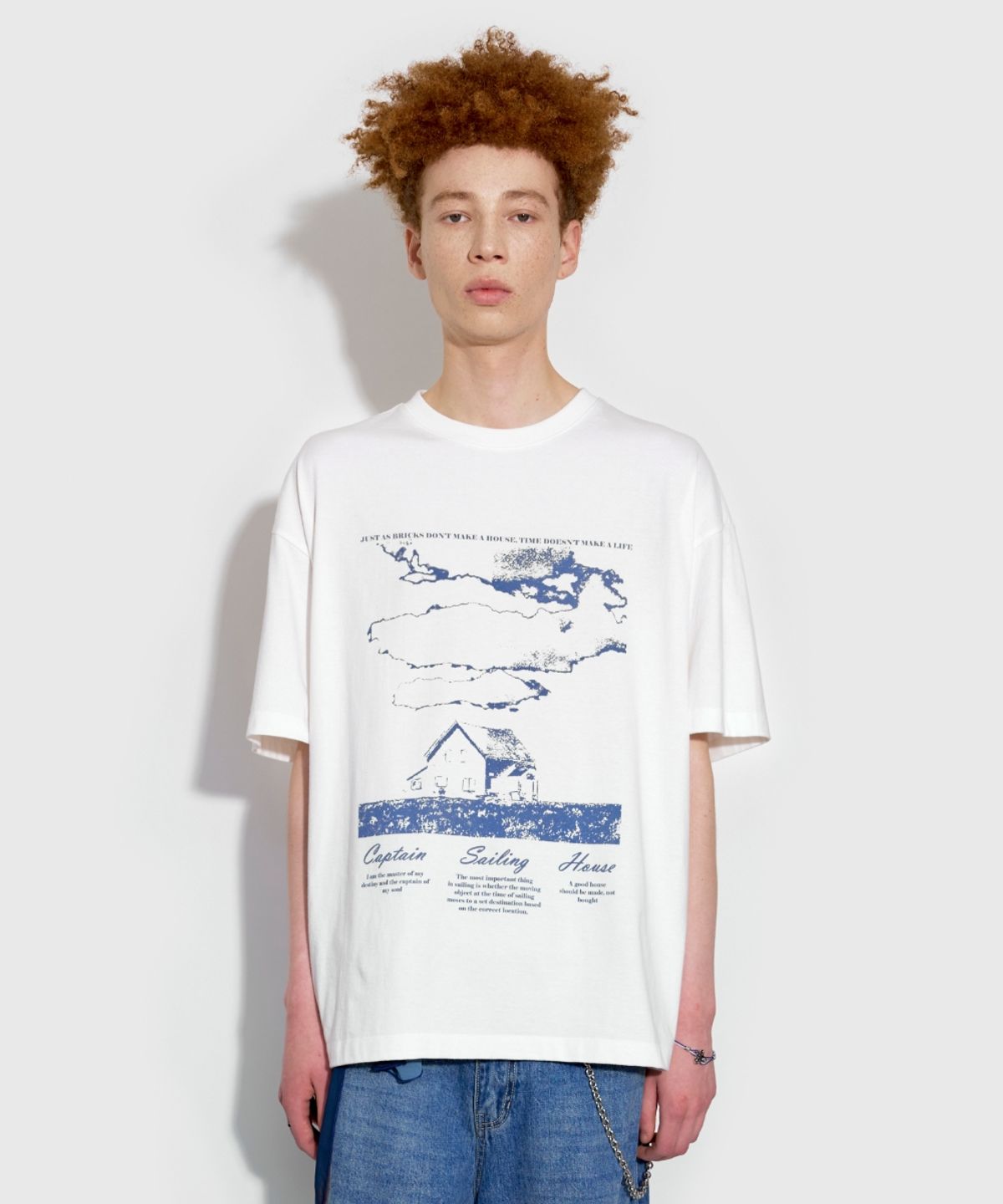 마틴플랜(MARTIN PLAN) Housekeeper Half T - WHITE
