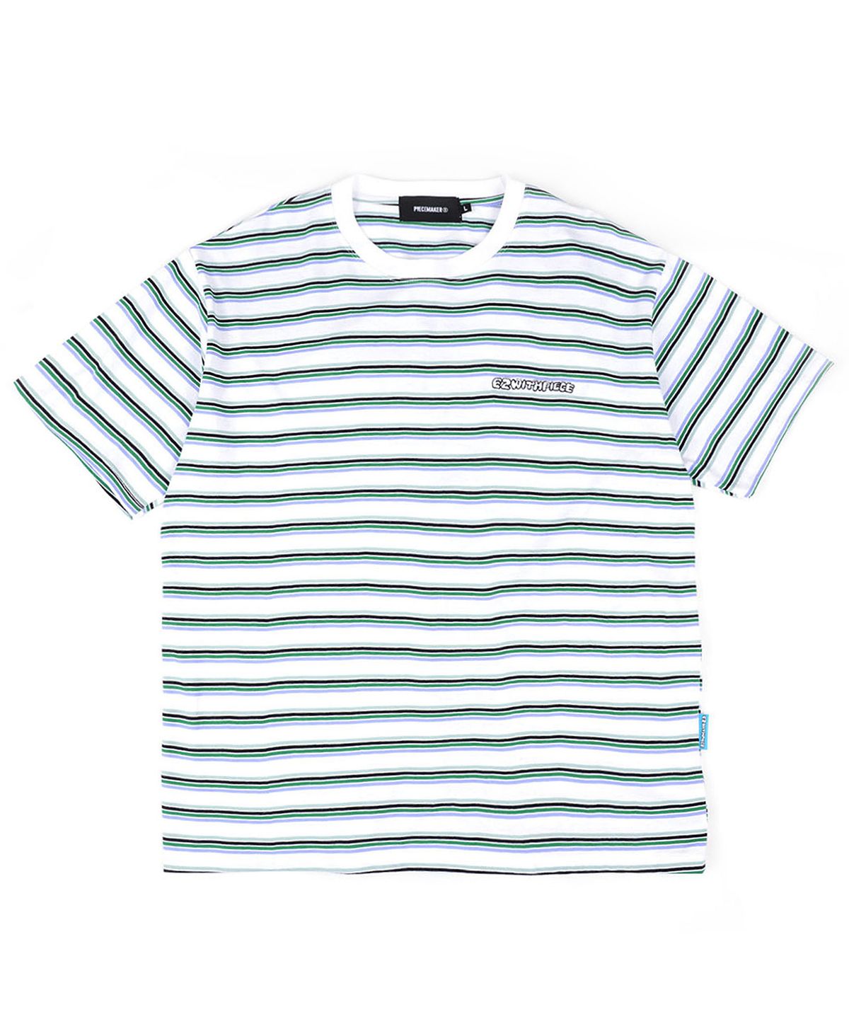 피스메이커(PIECE MAKER) [EZwithPIECE] VTG STRIPE TEE (WHITE)