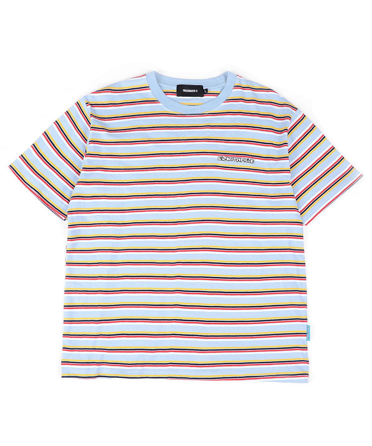 피스메이커(PIECE MAKER) [EZwithPIECE] VTG STRIPE TEE (SKY BLUE)