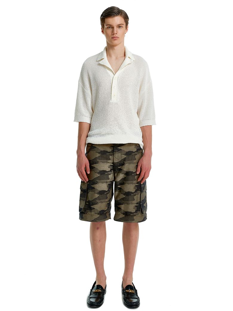 CAMOUFLAGE CARGO TWO-WAY PANTS