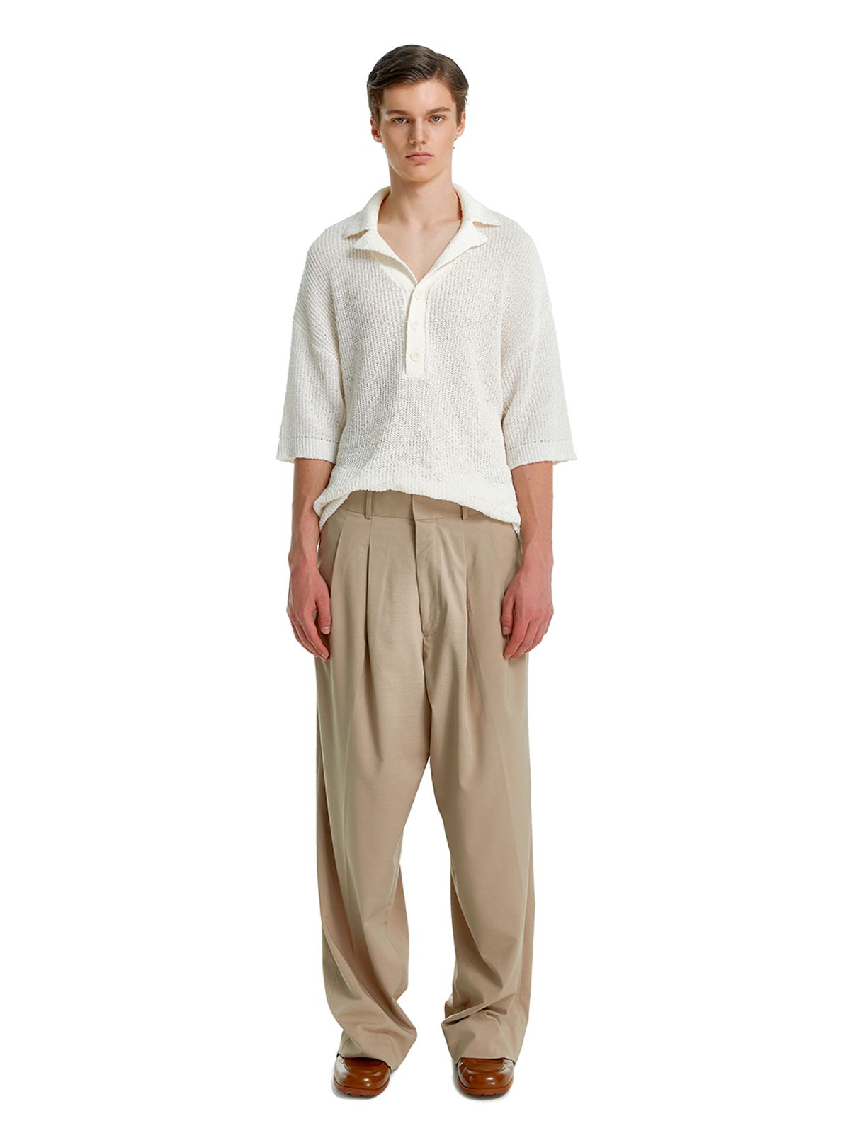 더발론(THE BALLON) MENS TWO TUCK WIDE SLACKS