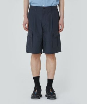 샴브레이 패치포켓 하프팬츠_네이비