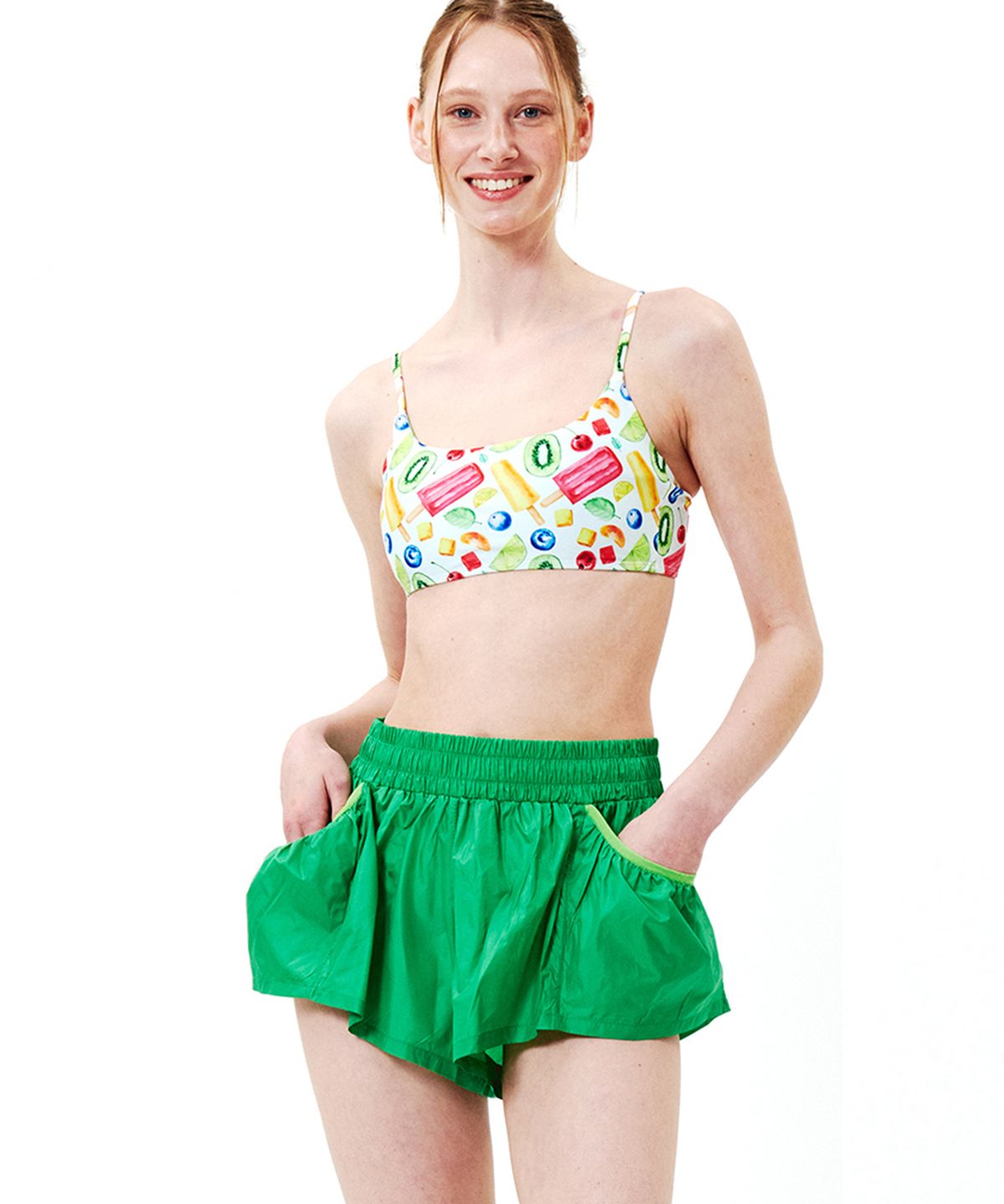 딜라잇풀(DELIGHTPOOL) Crispy Shorts - Kiwi Green