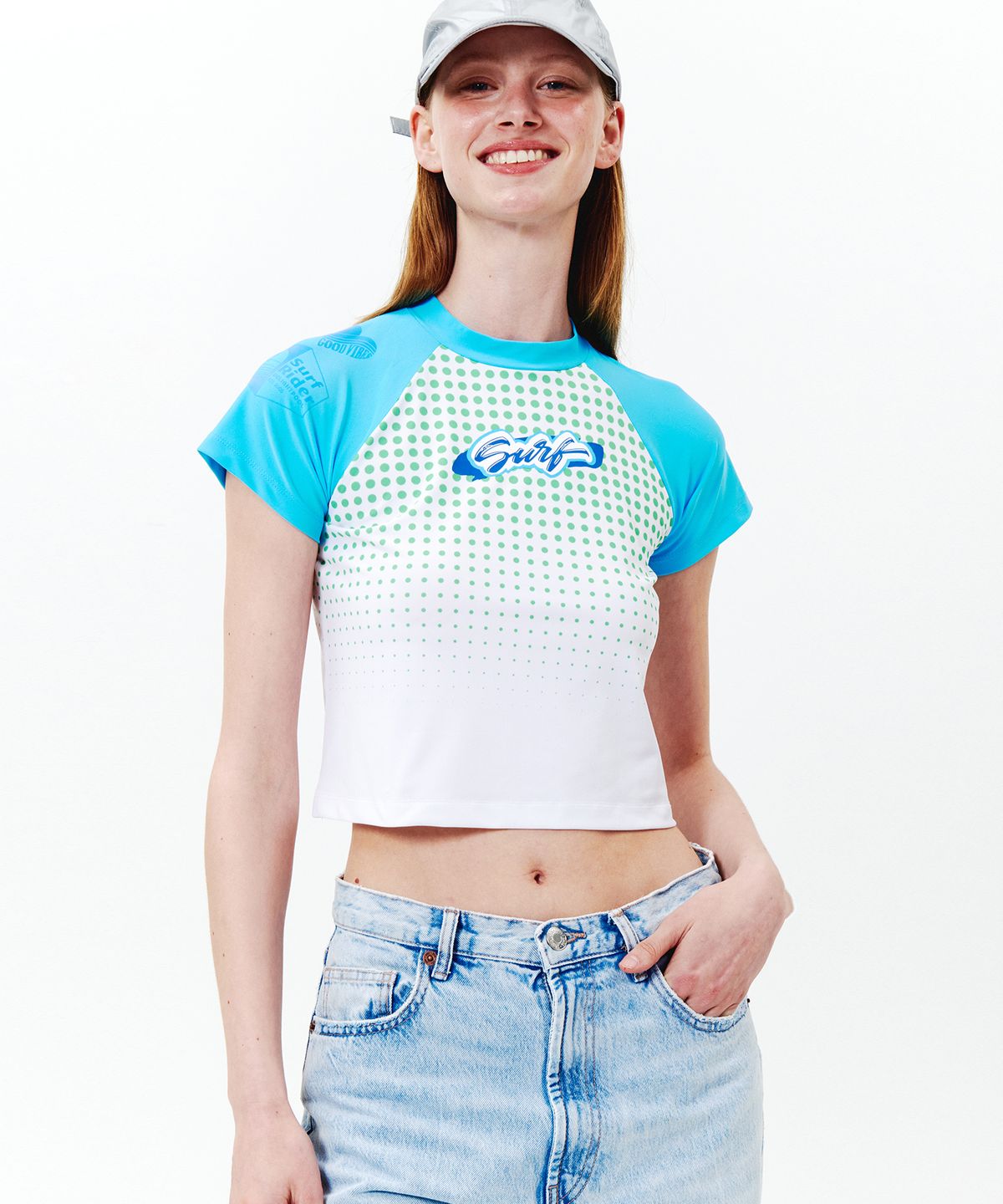 딜라잇풀(DELIGHTPOOL) Cali Surf Top - Aquamarine