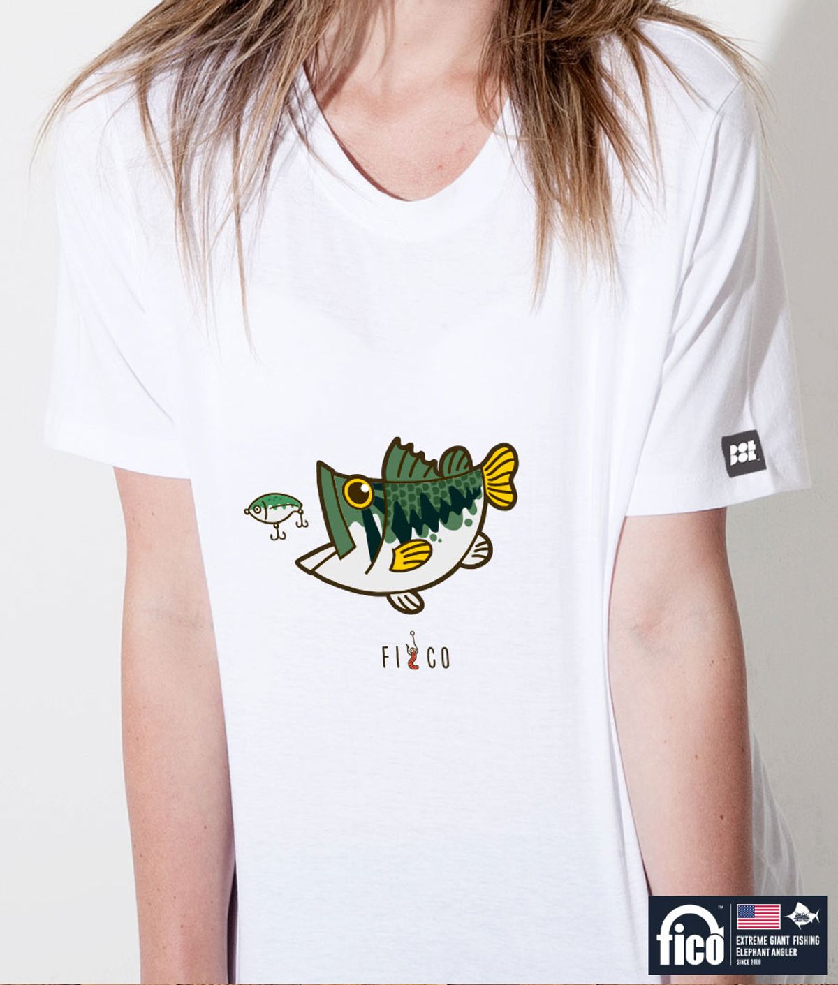 돌돌(DOLDOL) FICO_tshirts-200 익스트림 낚시 브랜드 피코 시즌2 캐릭터 그래픽 디자인 티셔츠