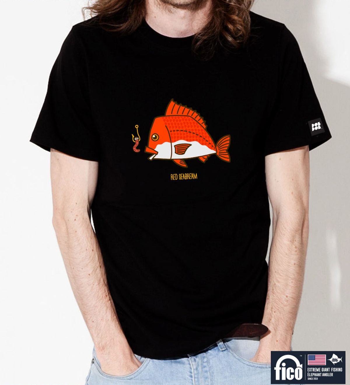 돌돌(DOLDOL) FICO_tshirts-201 익스트림 낚시 브랜드 피코 시즌2 캐릭터 그래픽 디자인 티셔츠