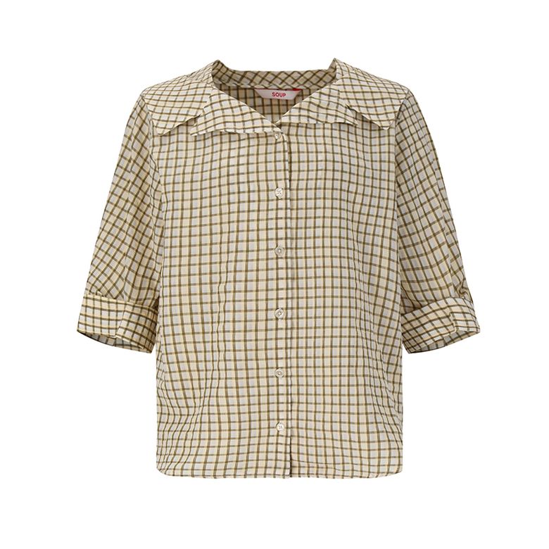 체크 블라우스(SZ4LS82)