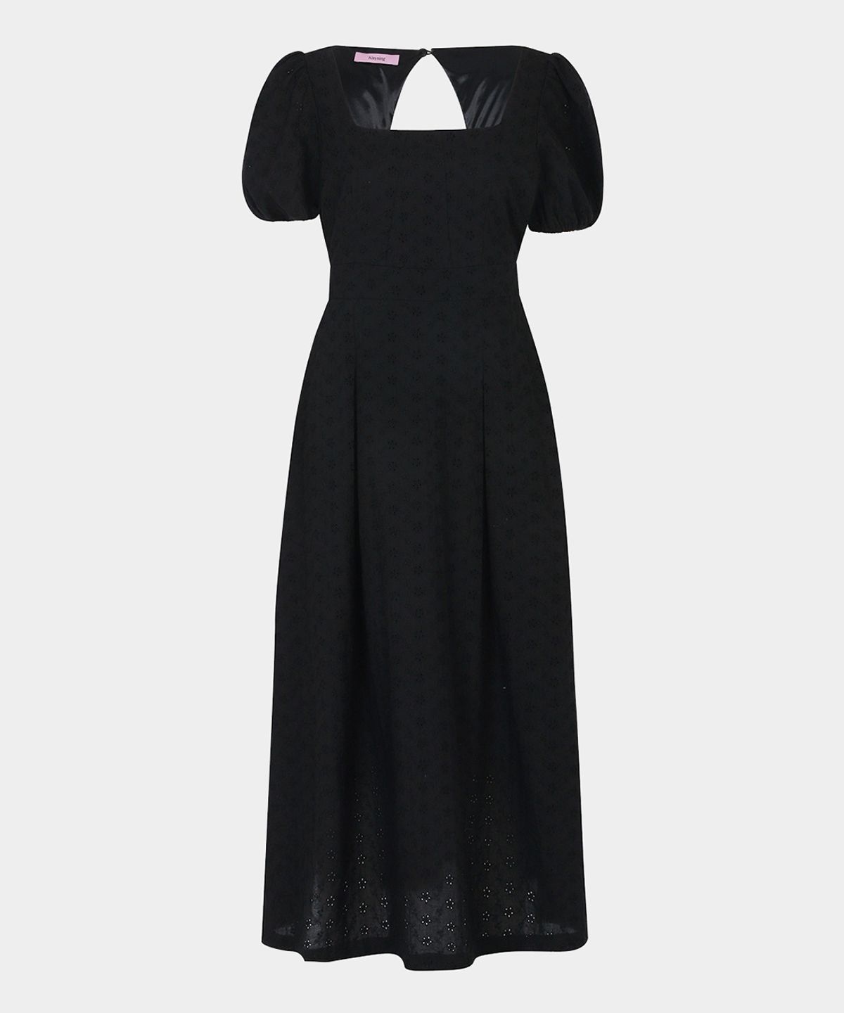 키시닝(KISYNING) Loro Square Flower Dress (black)