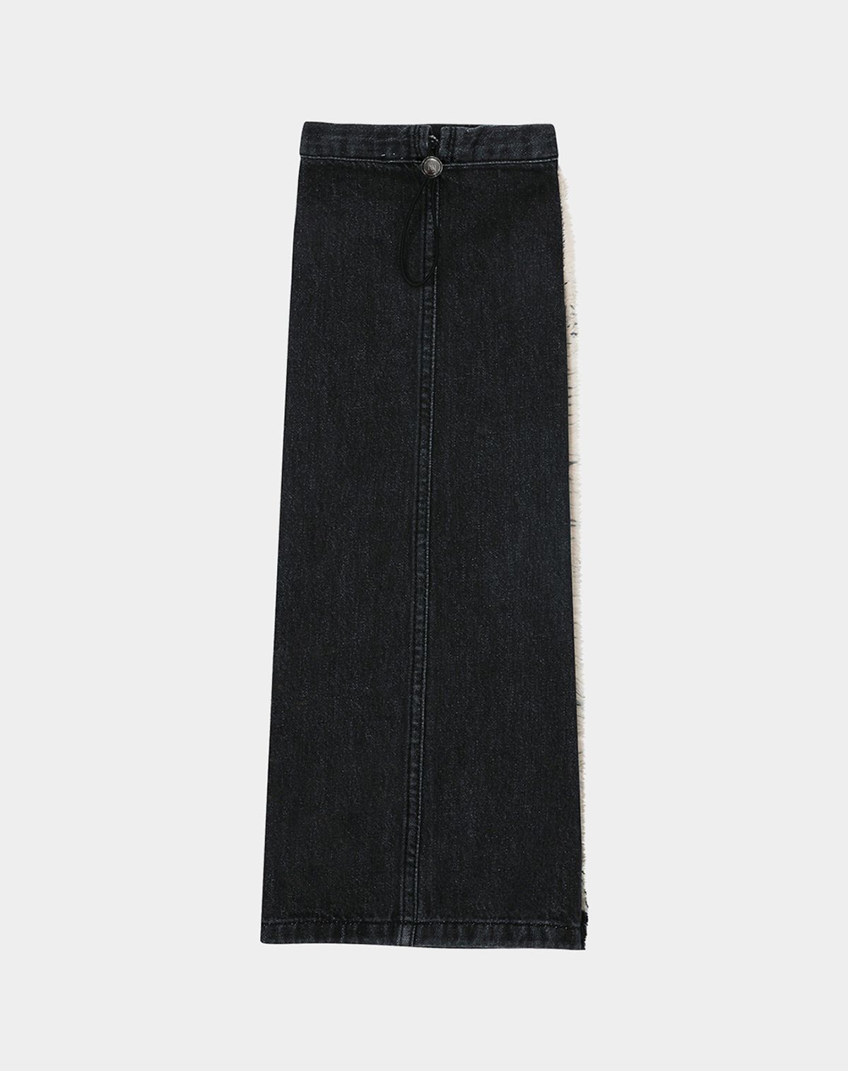 키시닝(KISYNING) denim line play Leg warmers (black)