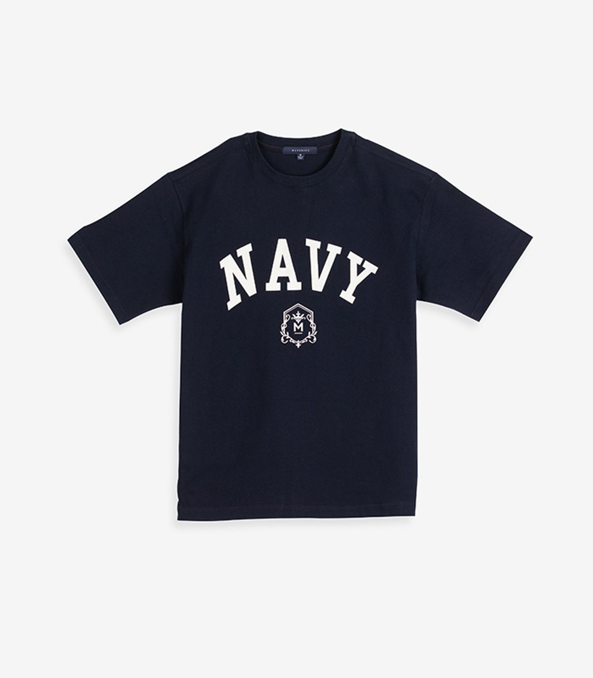 메버릭(MEVERICK) U.S NAVY 숏 슬리브 반팔 티셔츠  네이비