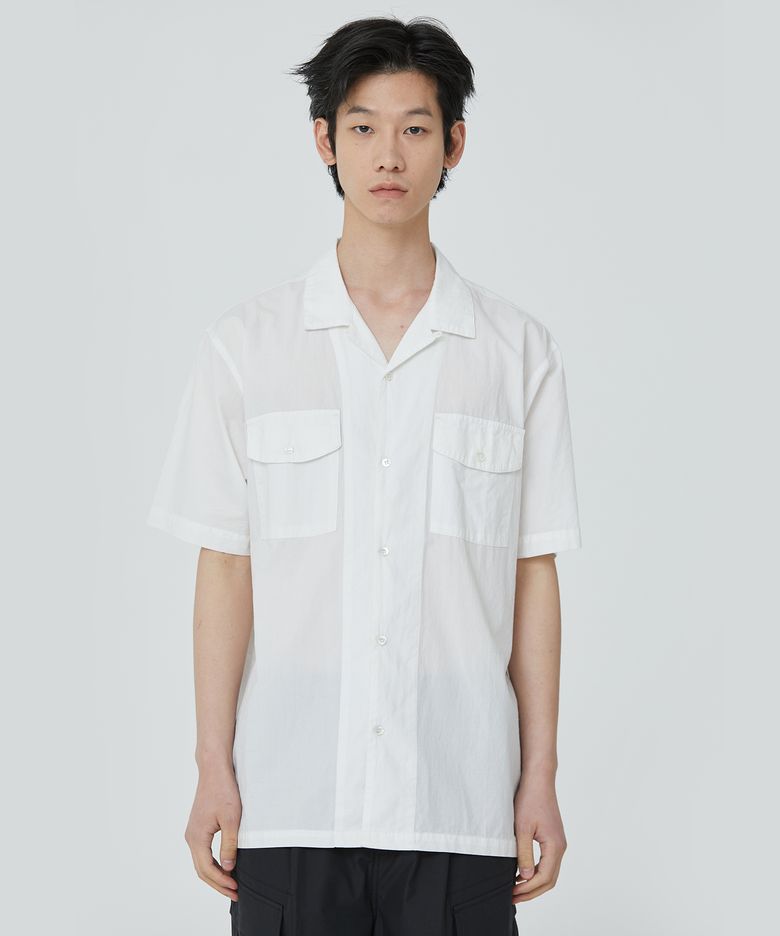 코튼 립스탑 루즈 셔츠_아이보리