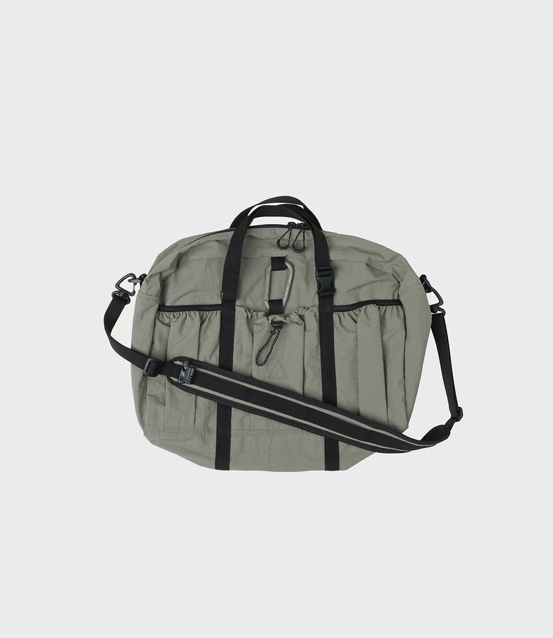 mmo boston bag 075 / nylon slub soft khaki