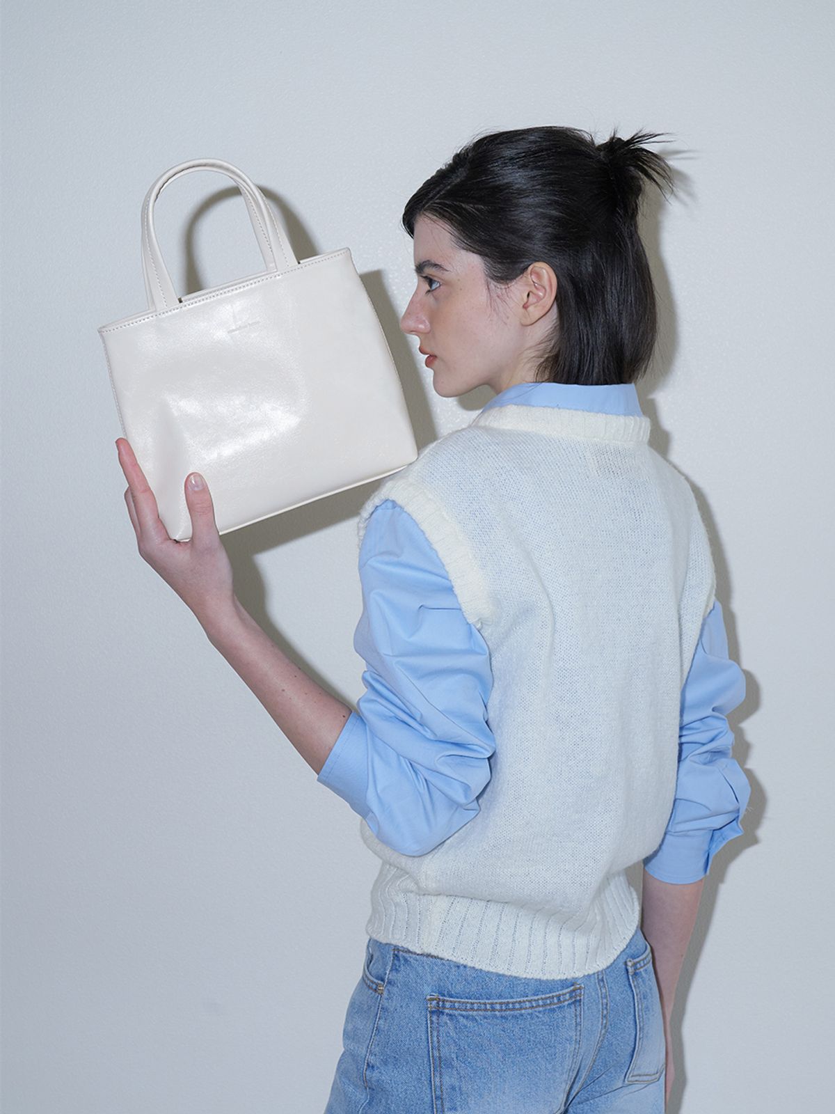 썸웨어버터(SOMEWHEREBUTTER) toast bag - cream