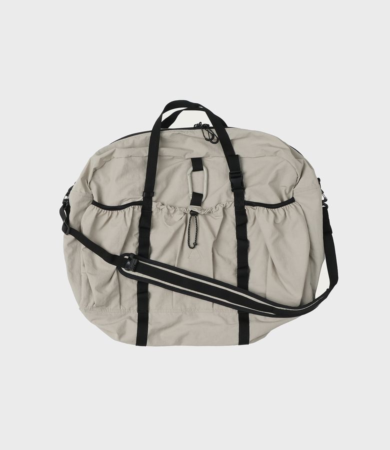mmo boston bag 095 / nylon slub greige