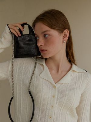 mini toast bag - black